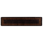 Runner Tappeto MARSA Nero 80 x 450 cm Poliestere e PVC