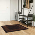 Runner Tappeto MARSA Nero 100 x 100 cm Poliestere e PVC