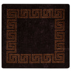 Runner Tappeto MARSA Nero 100 x 100 cm Poliestere e PVC