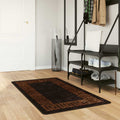 Runner Tappeto MARSA Nero 100 x 150 cm Poliestere e PVC