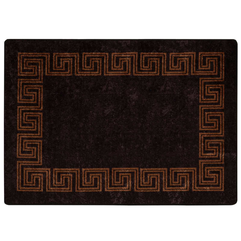 Runner Tappeto MARSA Nero 100 x 150 cm Poliestere e PVC