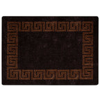 Runner Tappeto MARSA Nero 100 x 150 cm Poliestere e PVC