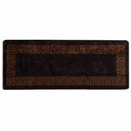 Runner Tappeto MARSA Nero 100 x 250 cm Poliestere e PVC