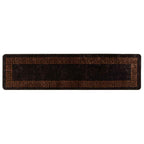 Runner Tappeto MARSA Nero 100 x 350 cm Poliestere e PVC
