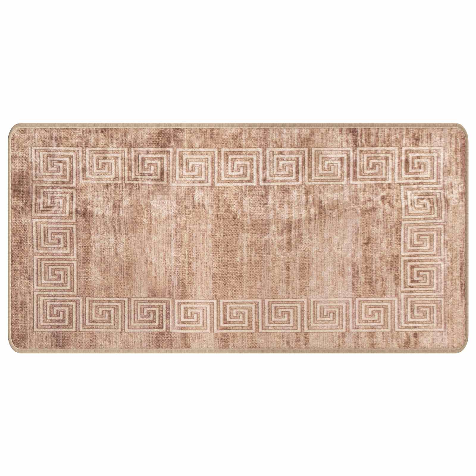 Runner Tappeto MARSA Bianco 50 x 100 cm Poliestere e PVC