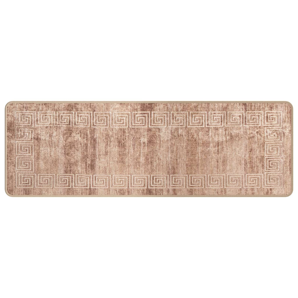 Runner Tappeto MARSA Bianco 50 x 150 cm Poliestere e PVC