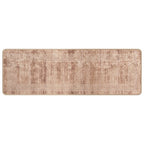 Runner Tappeto MARSA Bianco 50 x 150 cm Poliestere e PVC