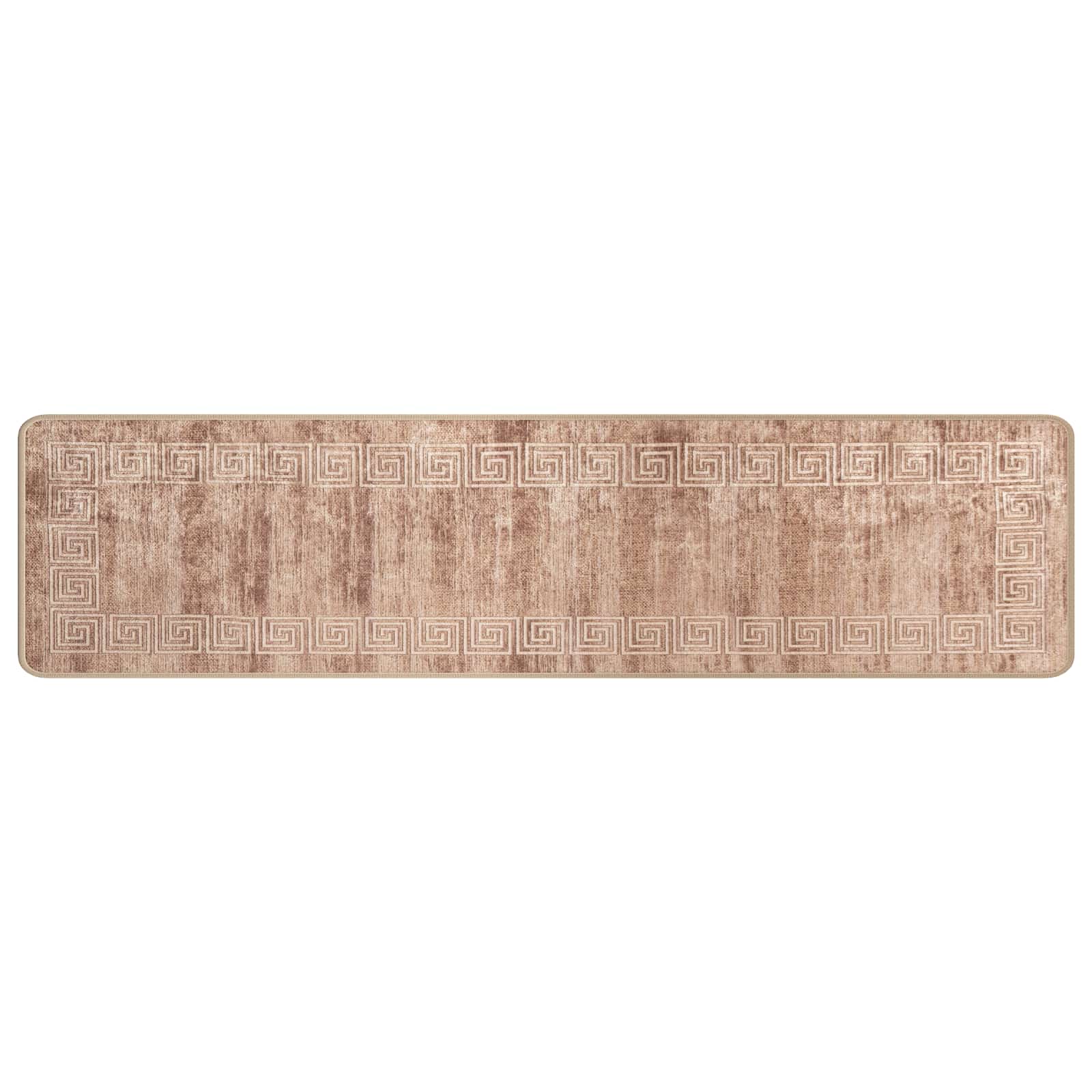 Runner Tappeto MARSA Bianco 50 x 250 cm Poliestere e PVC