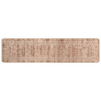 Runner Tappeto MARSA Bianco 50 x 450 cm Poliestere e PVC