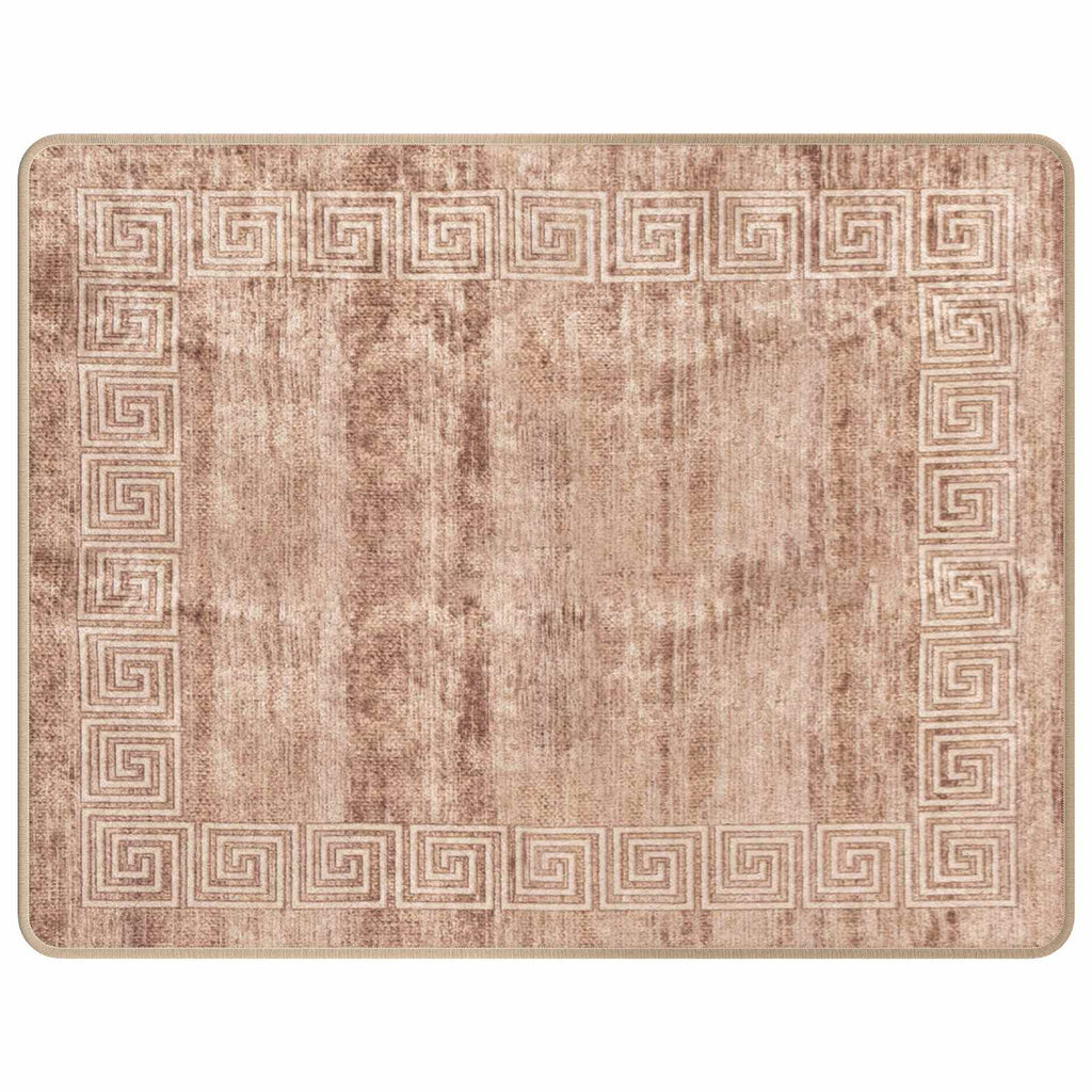 Runner Tappeto MARSA Bianco 80 x 100 cm Poliestere e PVC