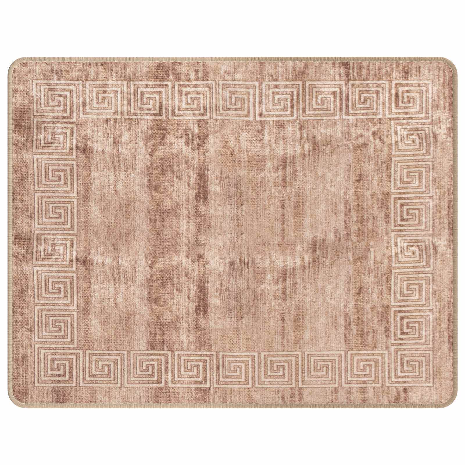 Runner Tappeto MARSA Bianco 80 x 100 cm Poliestere e PVC