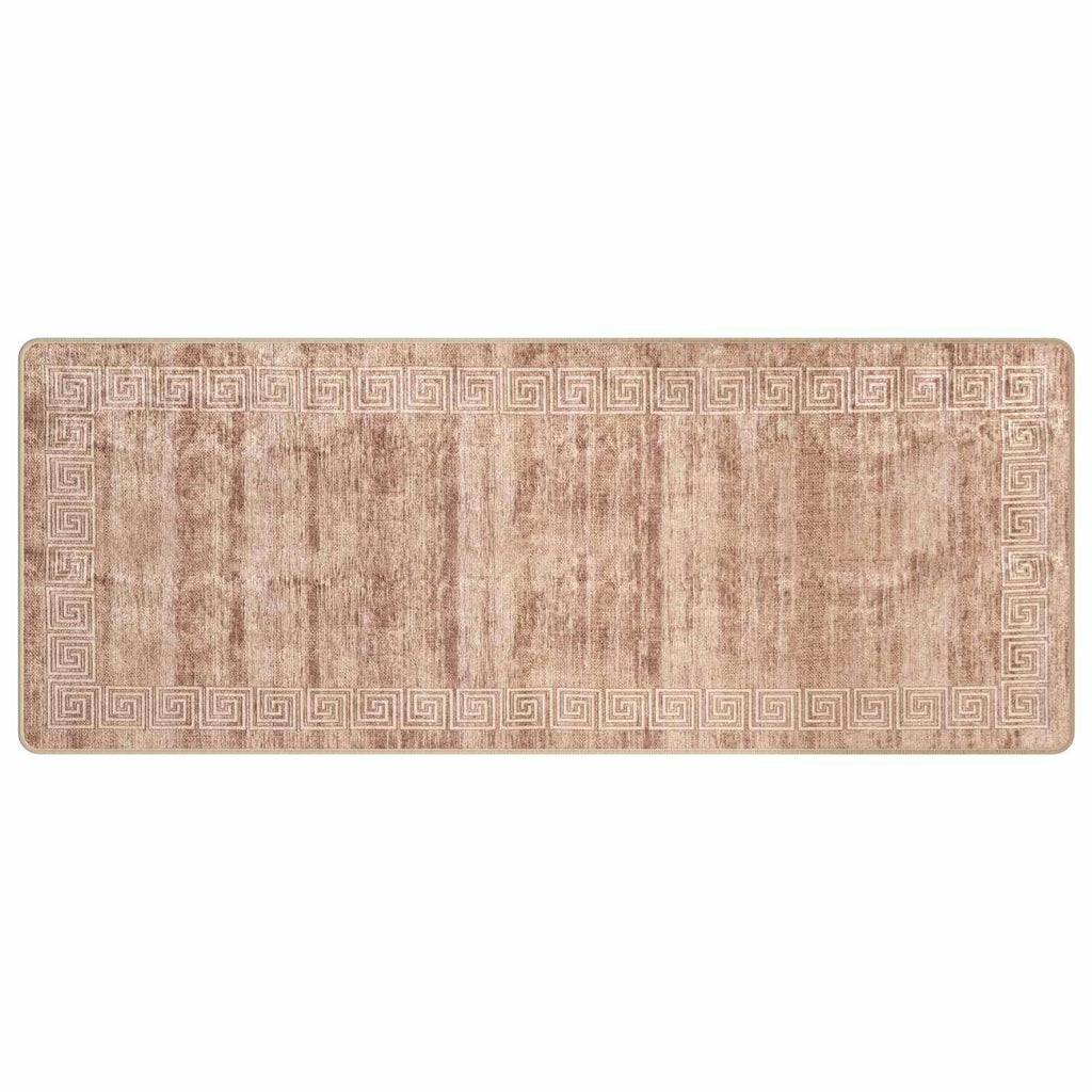 Runner Tappeto MARSA Bianco 80 x 200 cm Poliestere e PVC