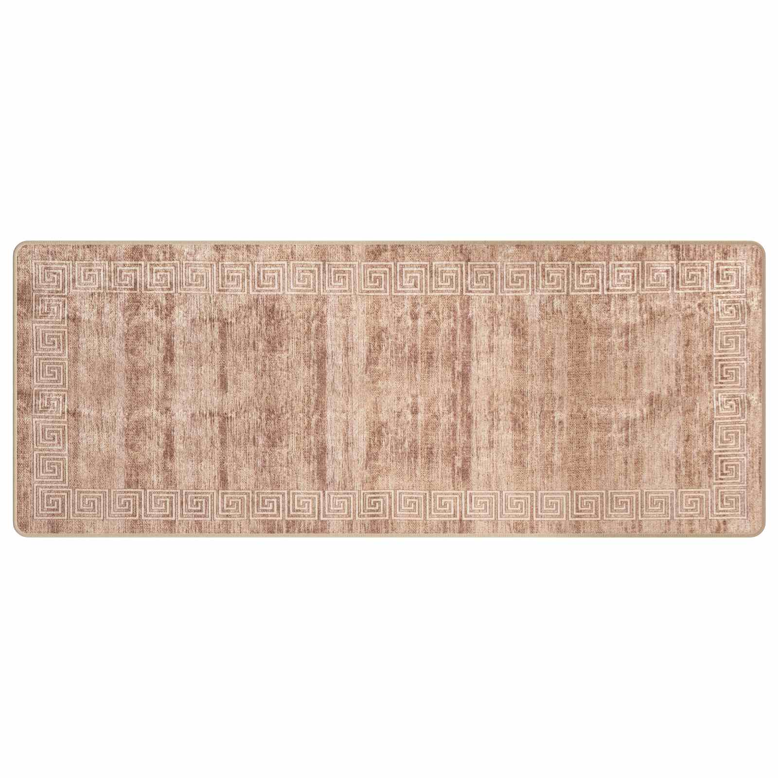 Runner Tappeto MARSA Bianco 80 x 200 cm Poliestere e PVC