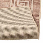 Runner Tappeto MARSA Bianco 80 x 250 cm Poliestere e PVC