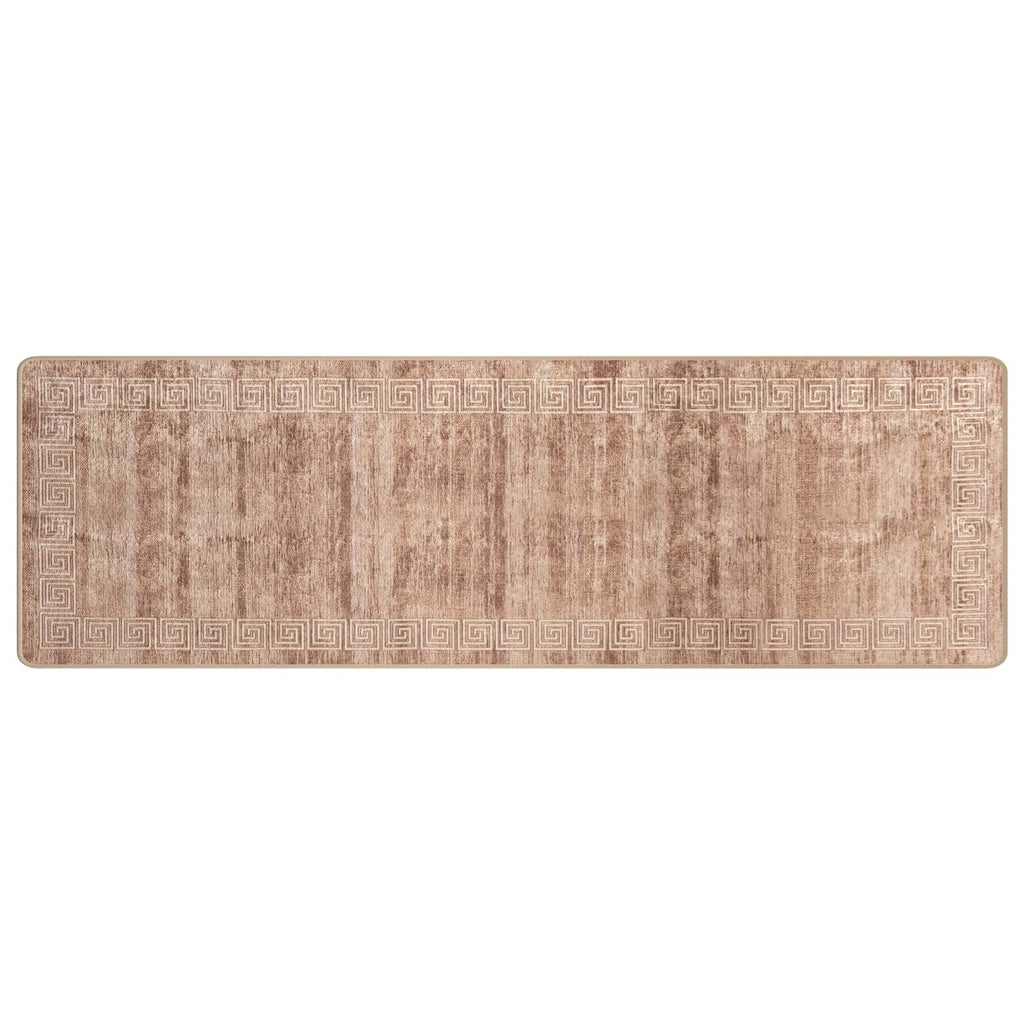 Runner Tappeto MARSA Bianco 80 x 250 cm Poliestere e PVC