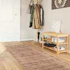 Runner Tappeto MARSA Bianco 80 x 400 cm Poliestere e PVC