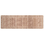 Runner Tappeto MARSA Bianco 80 x 450 cm Poliestere e PVC