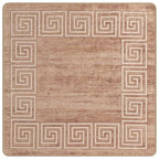 Runner Tappeto MARSA Bianco 100 x 100 cm Poliestere e PVC