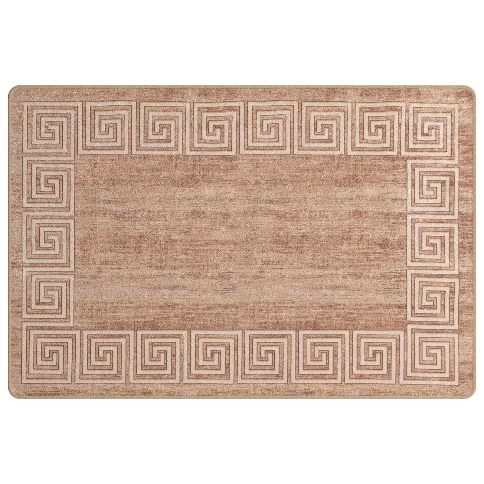 Runner Tappeto MARSA Bianco 100 x 150 cm Poliestere e PVC