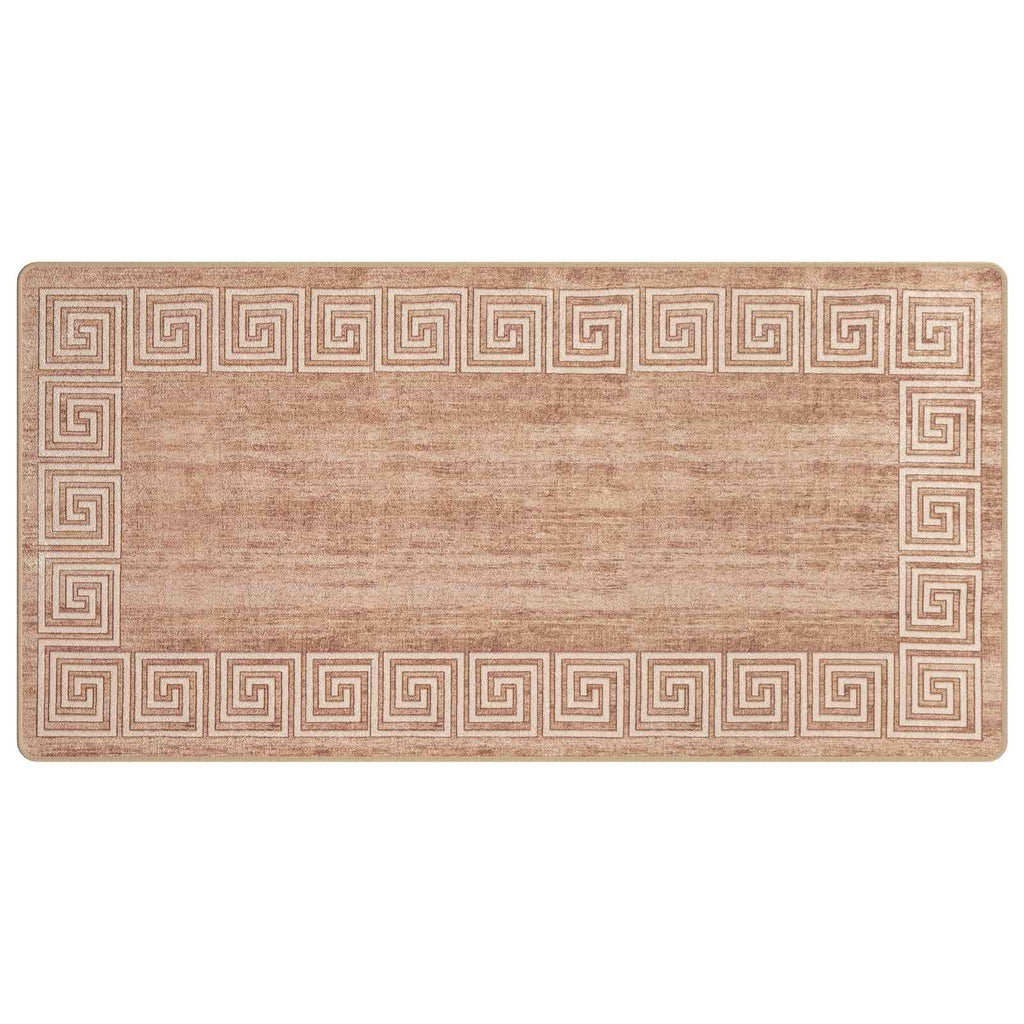 Runner Tappeto MARSA Bianco 100 x 200 cm Poliestere e PVC