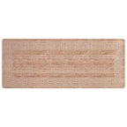 Runner Tappeto MARSA Bianco 100 x 300 cm Poliestere e PVC