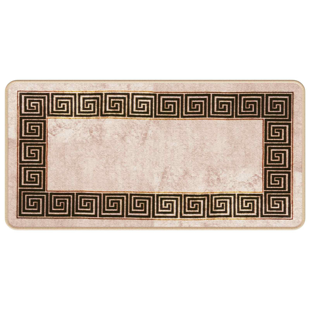 Runner Tappeto MARSA Nero 50 x 100 cm Poliestere e PVC