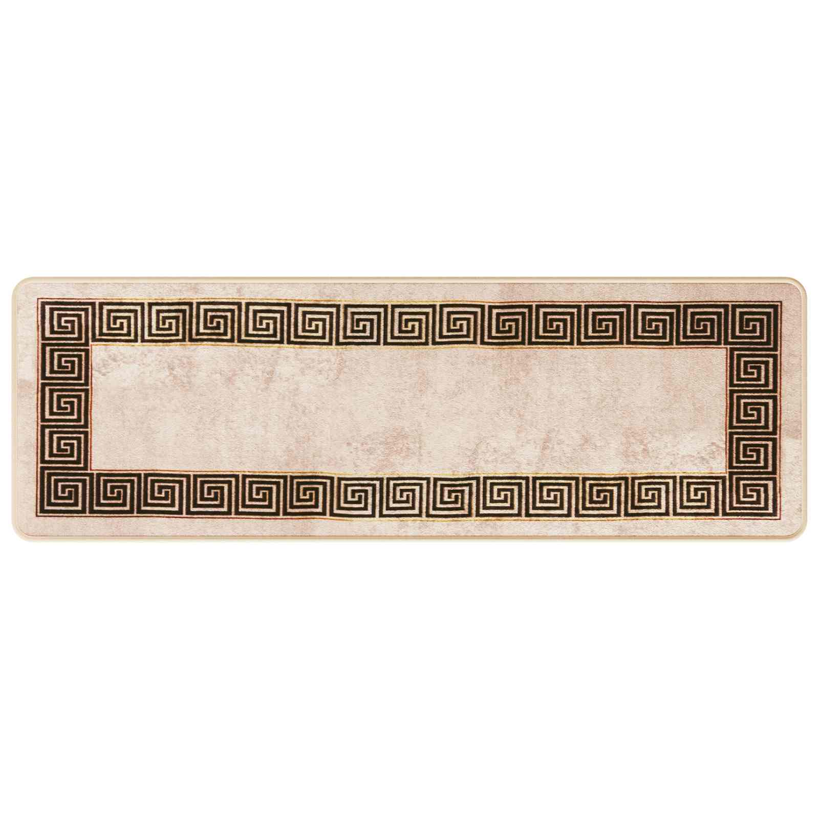 Runner Tappeto MARSA Nero 50 x 150 cm Poliestere e PVC