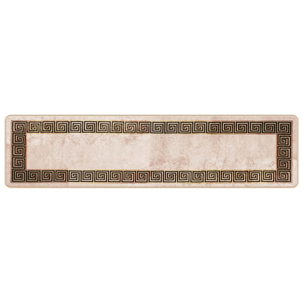 Runner Tappeto MARSA Nero 50 x 200 cm Poliestere e PVC