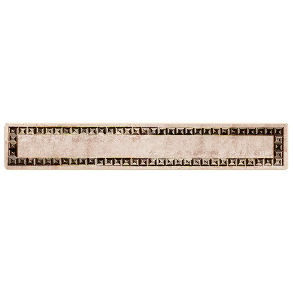 Runner Tappeto MARSA Nero 50 x 300 cm Poliestere e PVC