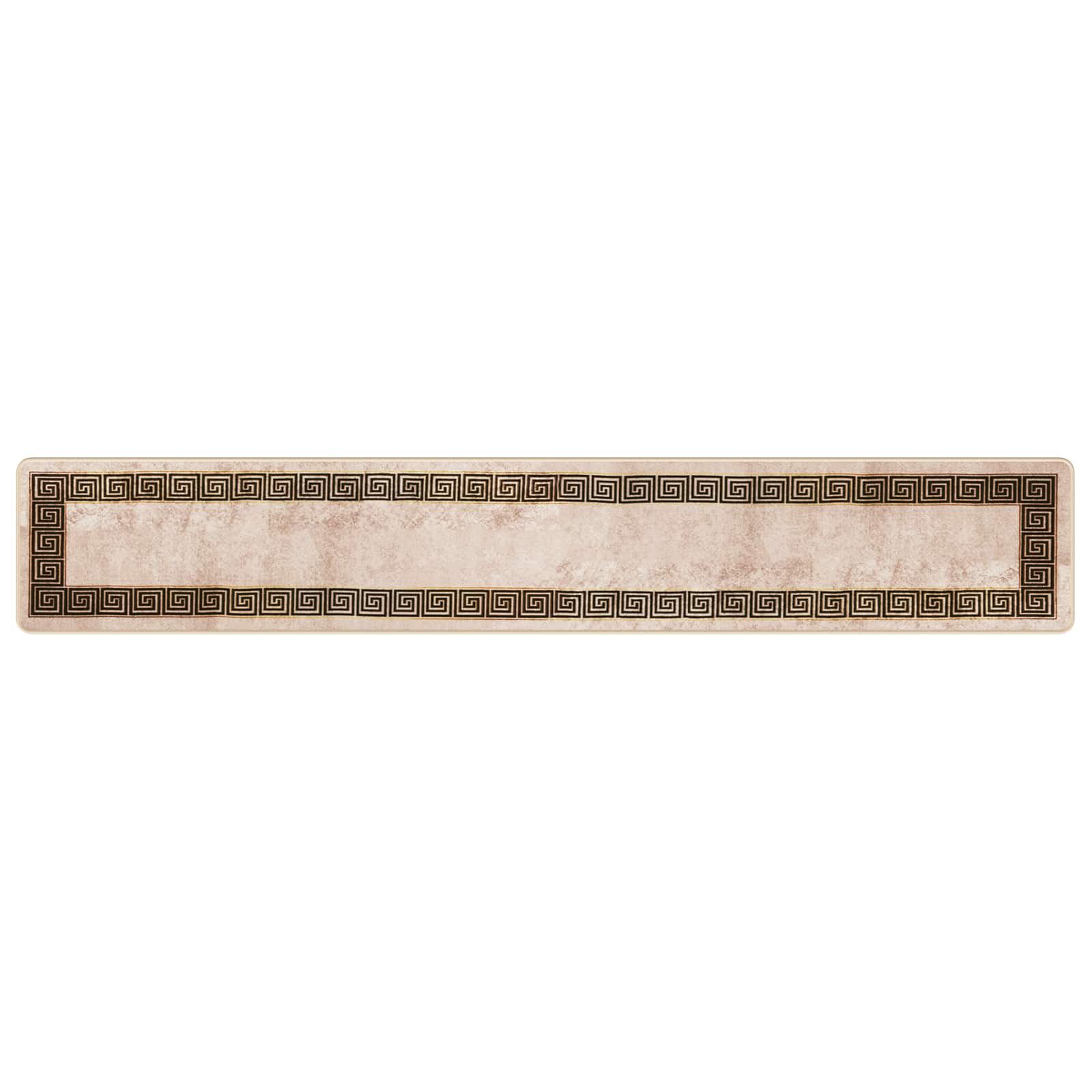 Runner Tappeto MARSA Nero 50 x 300 cm Poliestere e PVC