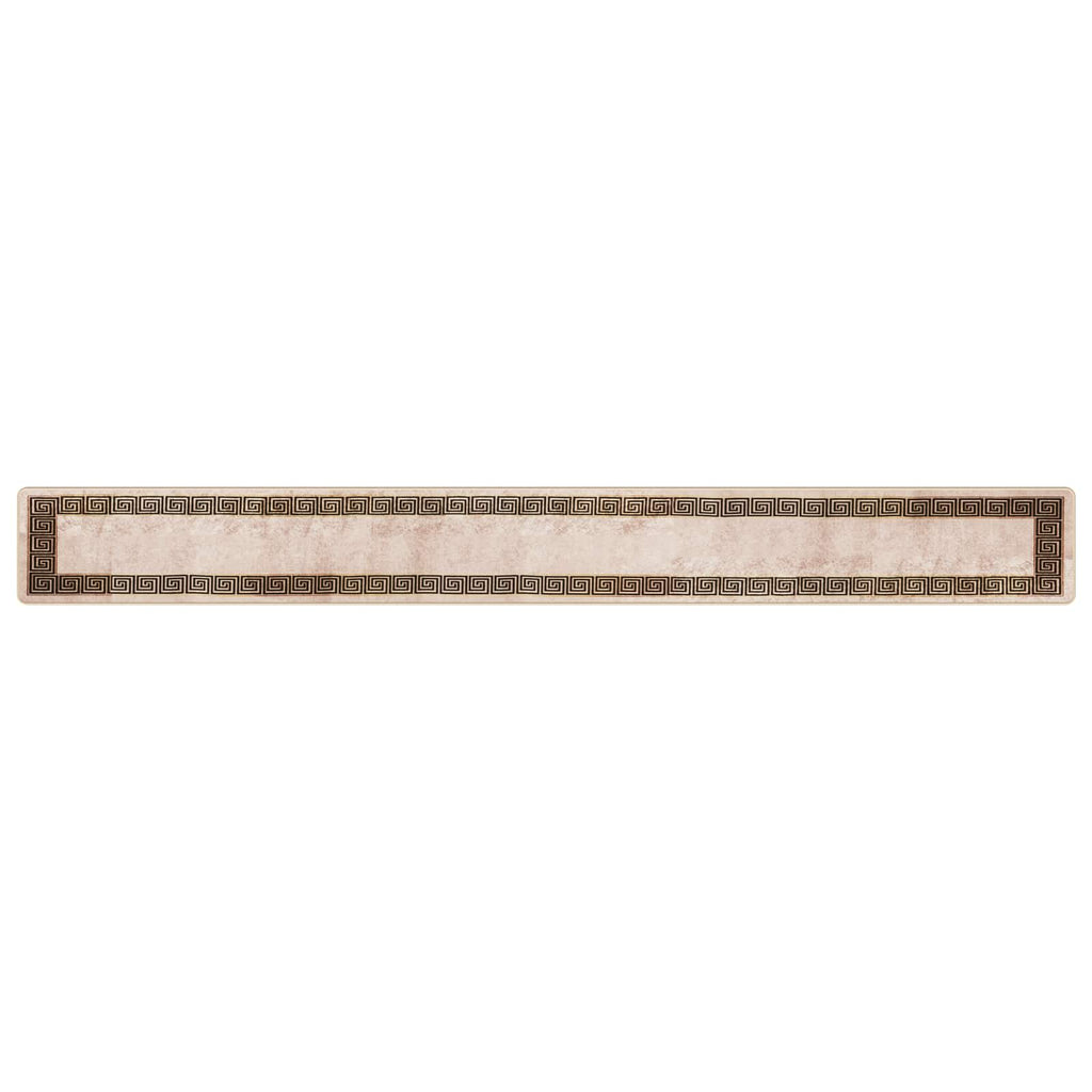 Runner Tappeto MARSA Nero 50 x 450 cm Poliestere e PVC