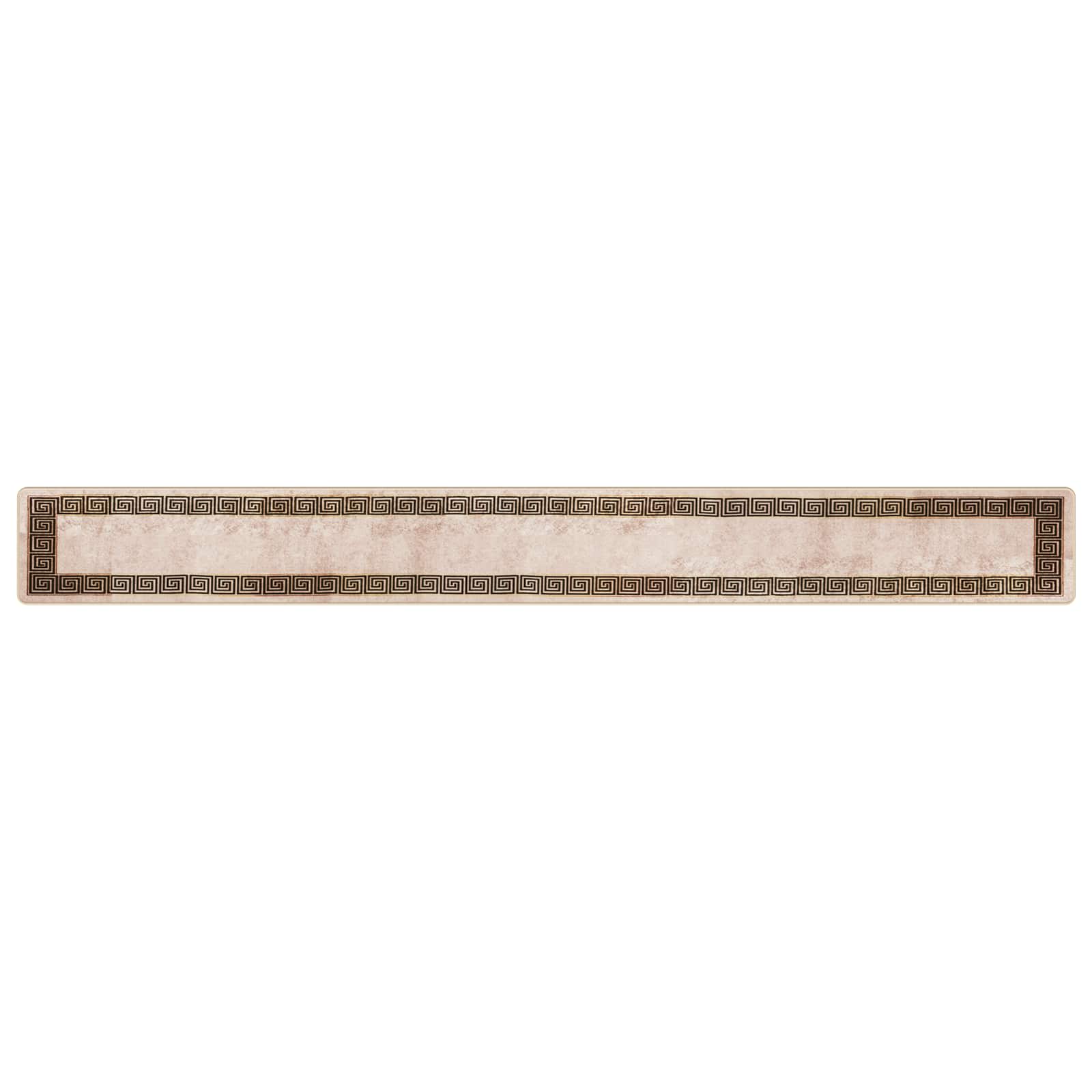 Runner Tappeto MARSA Nero 50 x 450 cm Poliestere e PVC