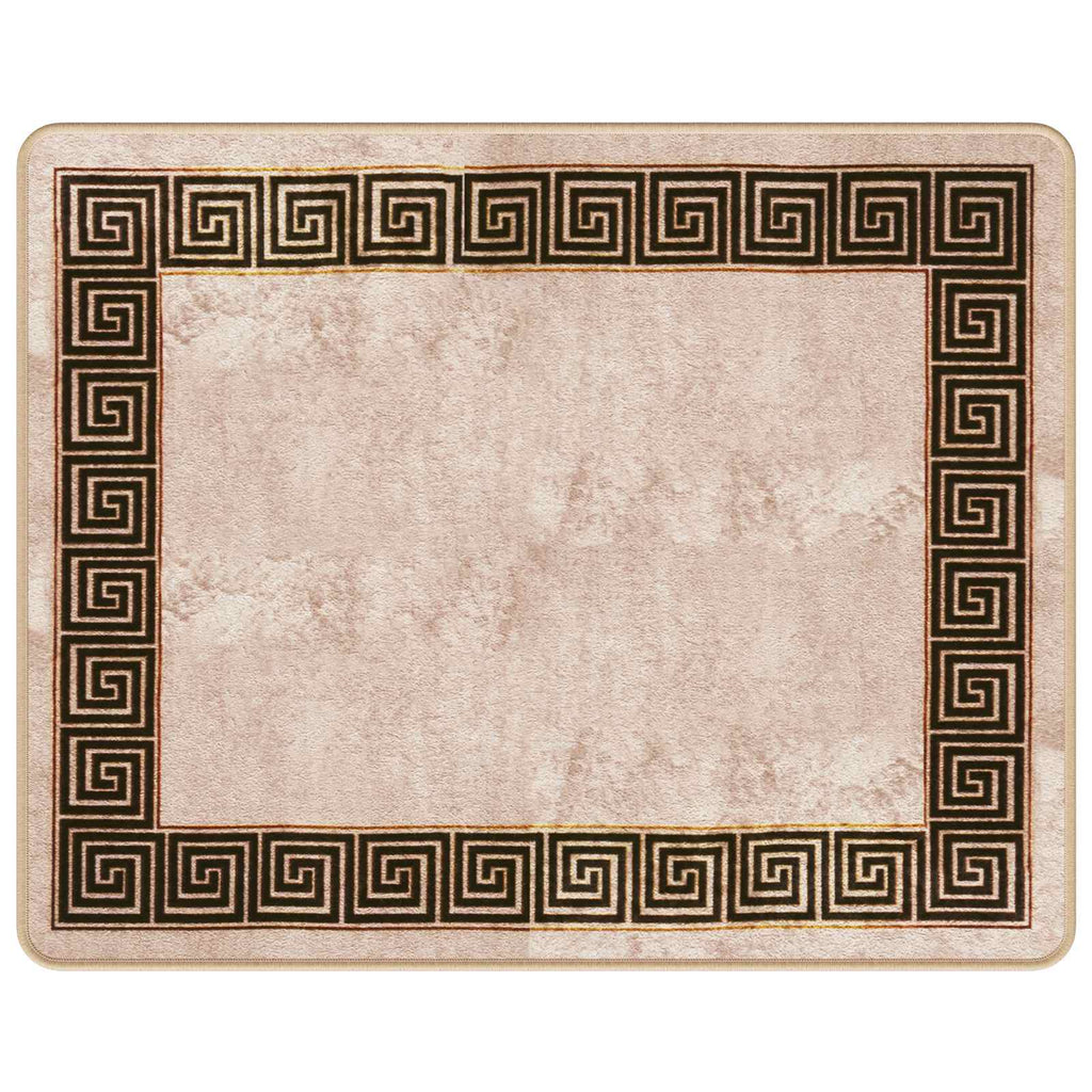 Runner Tappeto MARSA Nero 80 x 100 cm Poliestere e PVC
