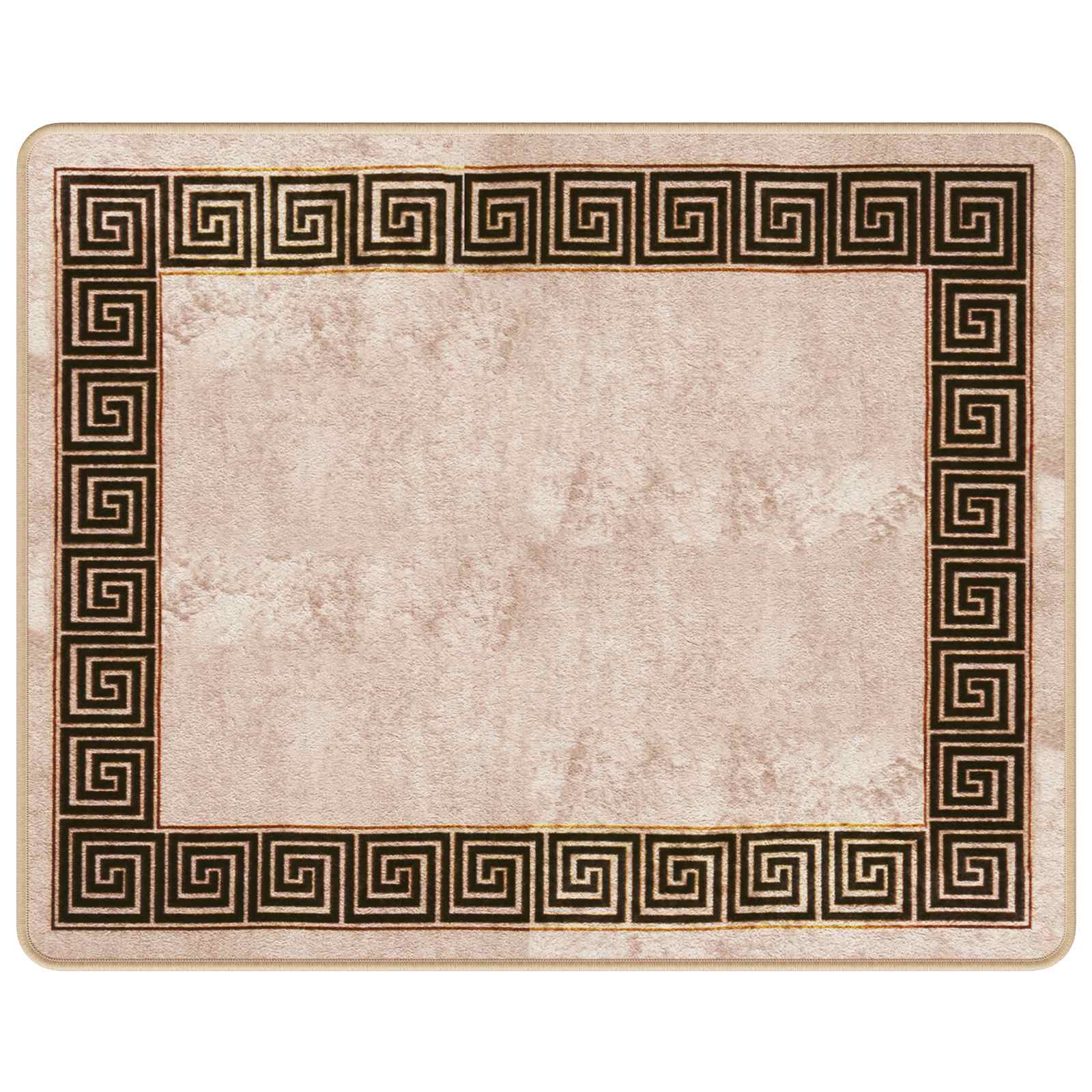 Runner Tappeto MARSA Nero 80 x 100 cm Poliestere e PVC