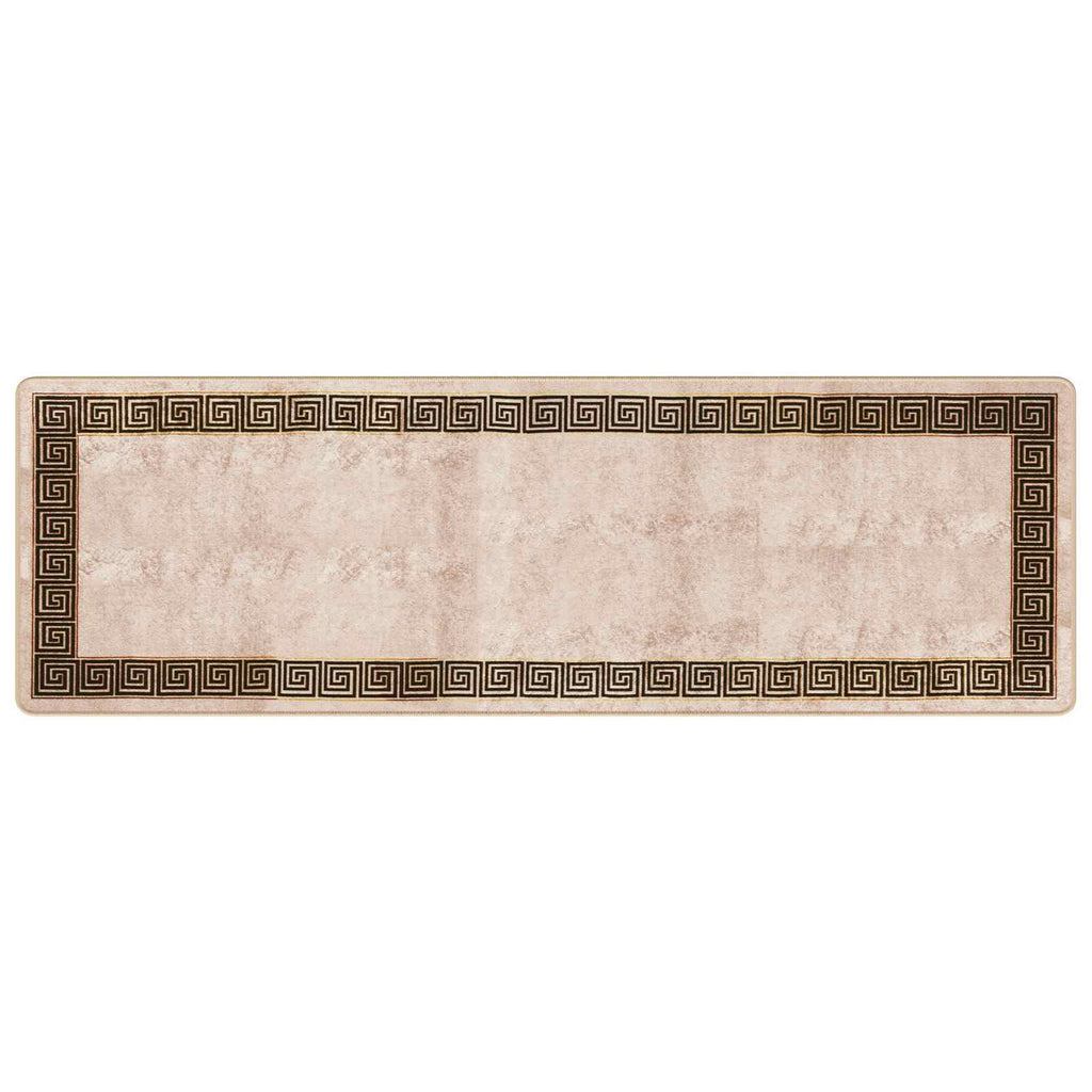 Runner Tappeto MARSA Nero 80 x 250 cm Poliestere e PVC