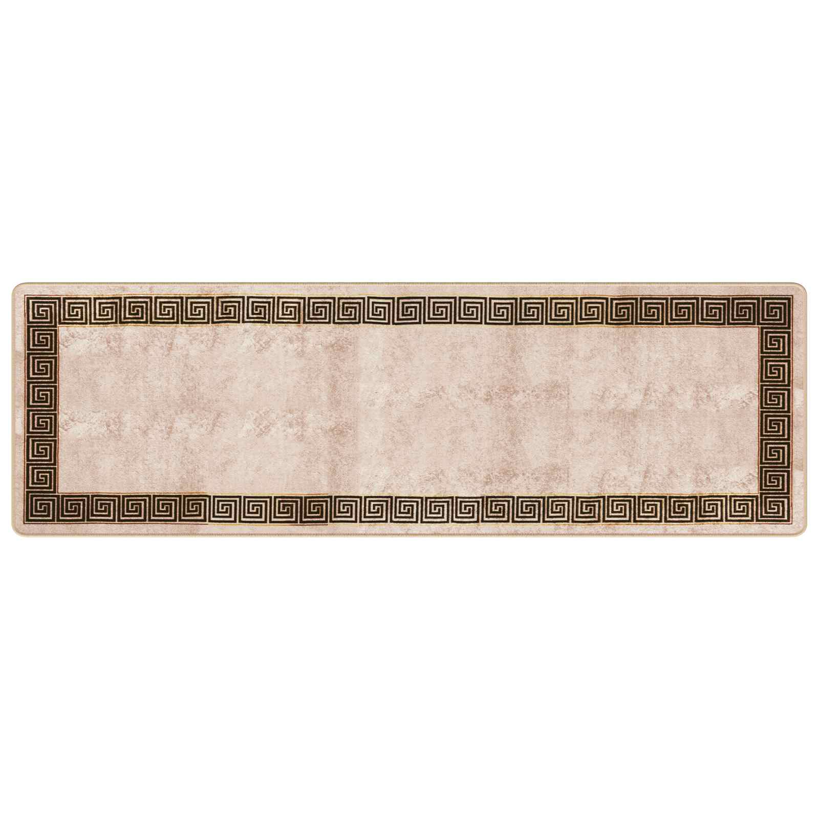 Runner Tappeto MARSA Nero 80 x 250 cm Poliestere e PVC