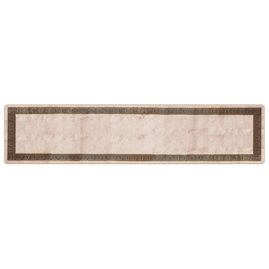 Runner Tappeto MARSA Nero 80 x 350 cm Poliestere e PVC