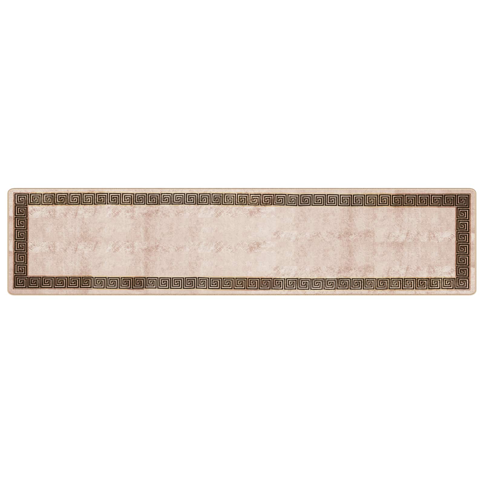 Runner Tappeto MARSA Nero 80 x 350 cm Poliestere e PVC