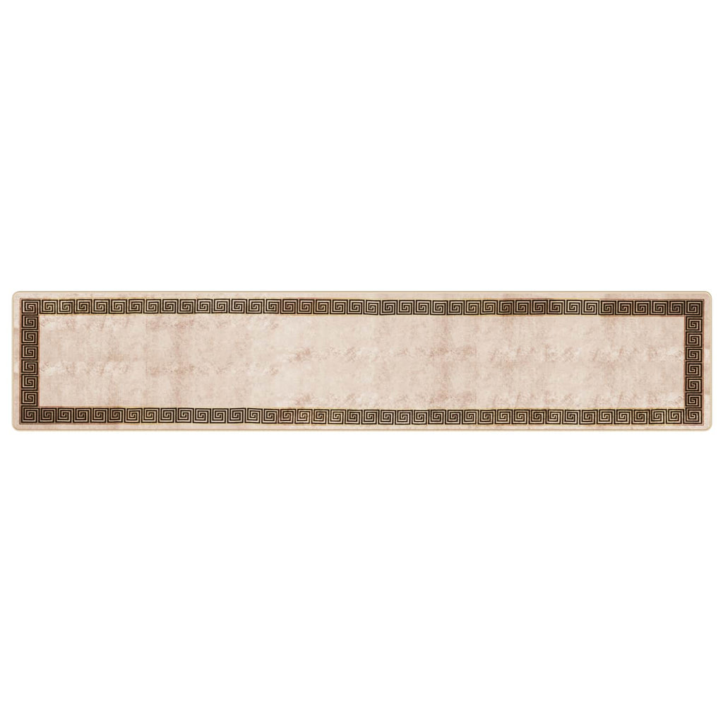 Runner Tappeto MARSA Nero 80 x 400 cm Poliestere e PVC