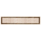 Runner Tappeto MARSA Nero 80 x 400 cm Poliestere e PVC