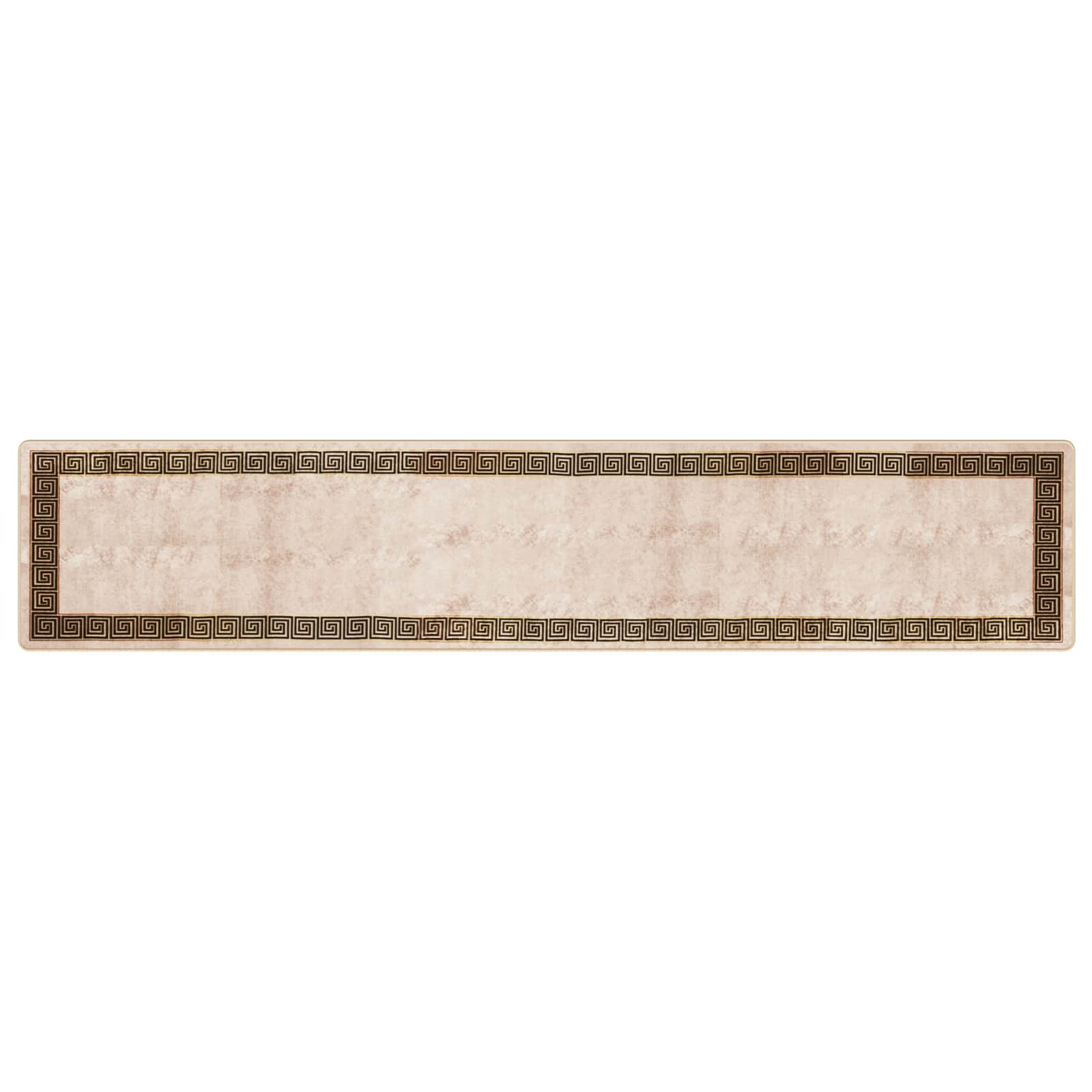 Runner Tappeto MARSA Nero 80 x 400 cm Poliestere e PVC