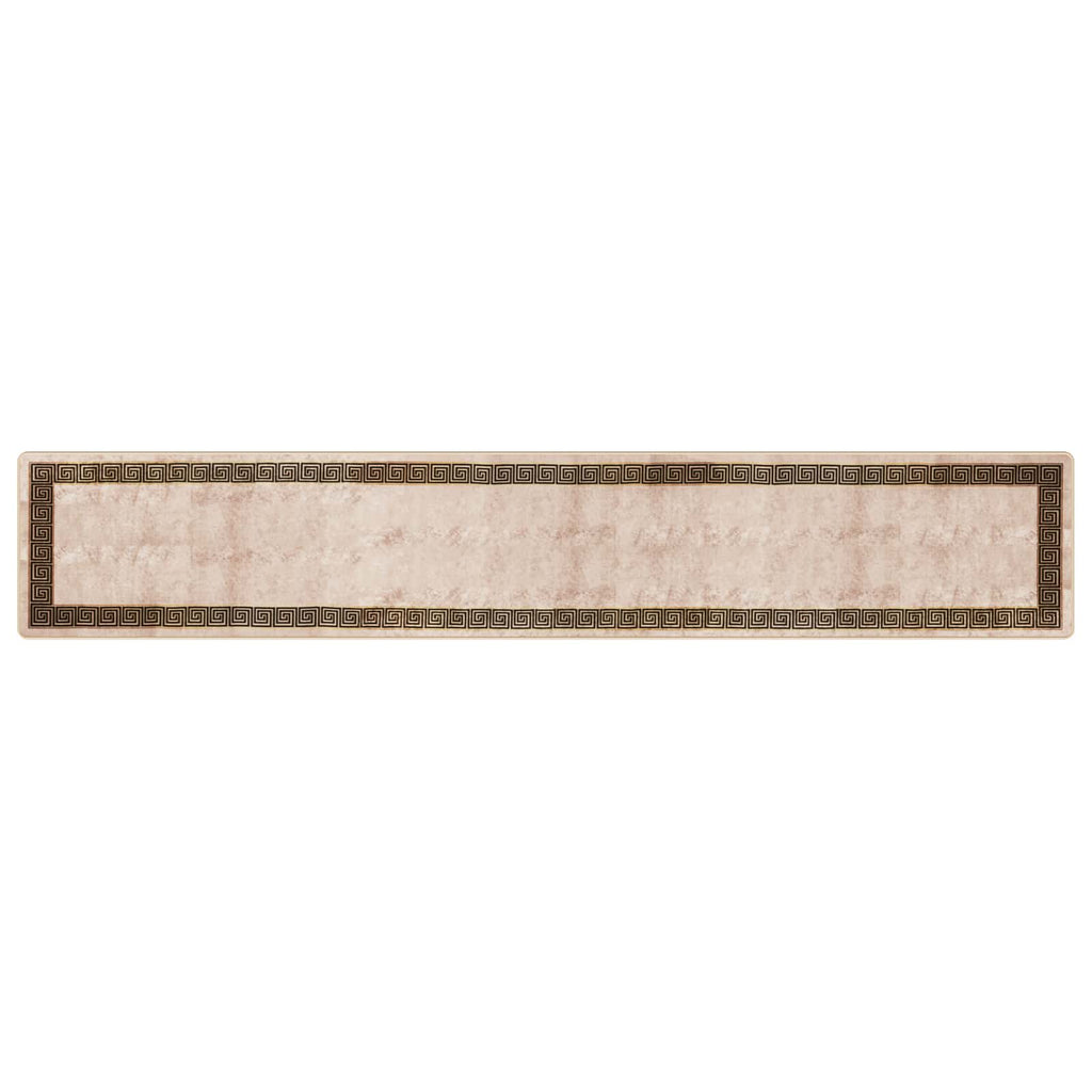 Runner Tappeto MARSA Nero 80 x 450 cm Poliestere e PVC