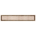 Runner Tappeto MARSA Nero 80 x 450 cm Poliestere e PVC