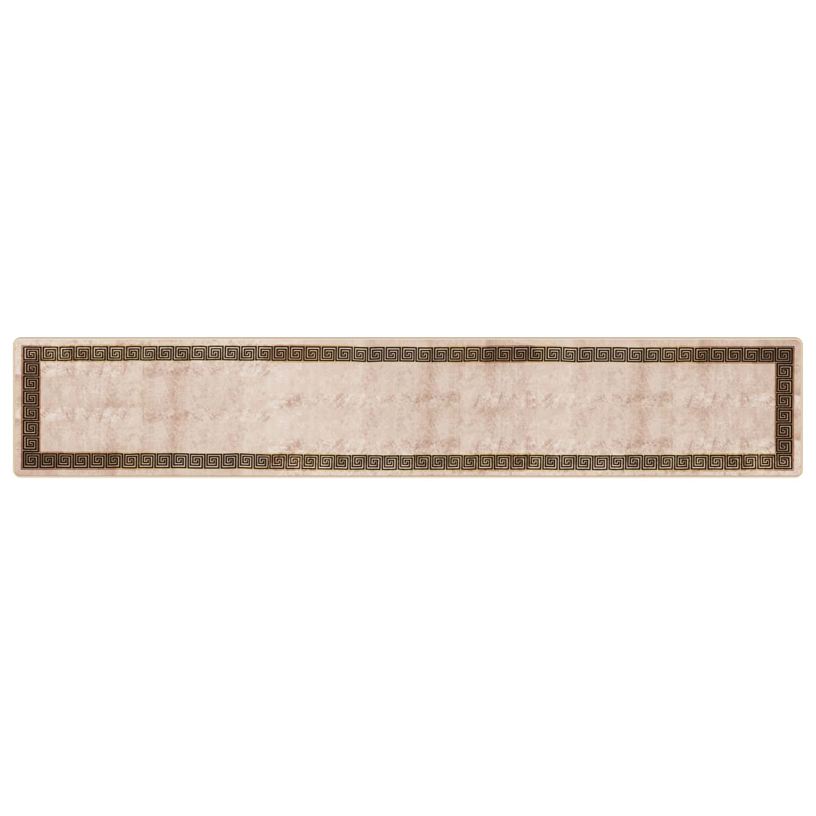 Runner Tappeto MARSA Nero 80 x 450 cm Poliestere e PVC
