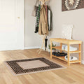 Runner Tappeto MARSA Nero 100 x 100 cm Poliestere e PVC