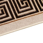 Runner Tappeto MARSA Nero 100 x 150 cm Poliestere e PVC