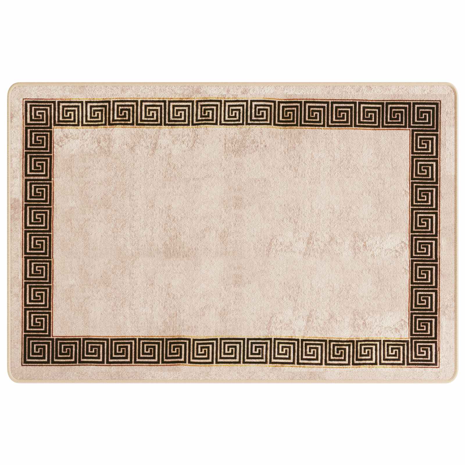 Runner Tappeto MARSA Nero 100 x 150 cm Poliestere e PVC