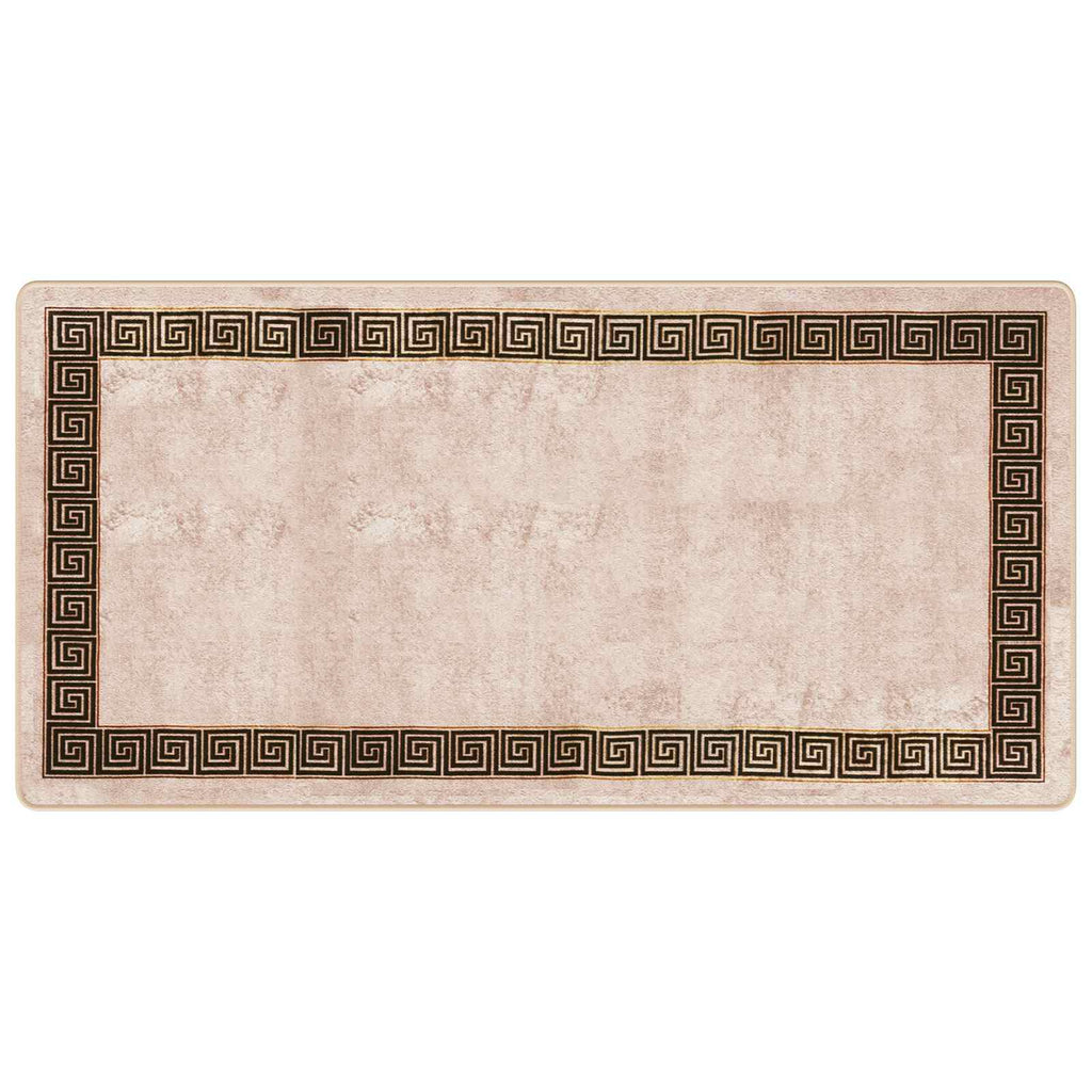 Runner Tappeto MARSA Nero 100 x 200 cm Poliestere e PVC