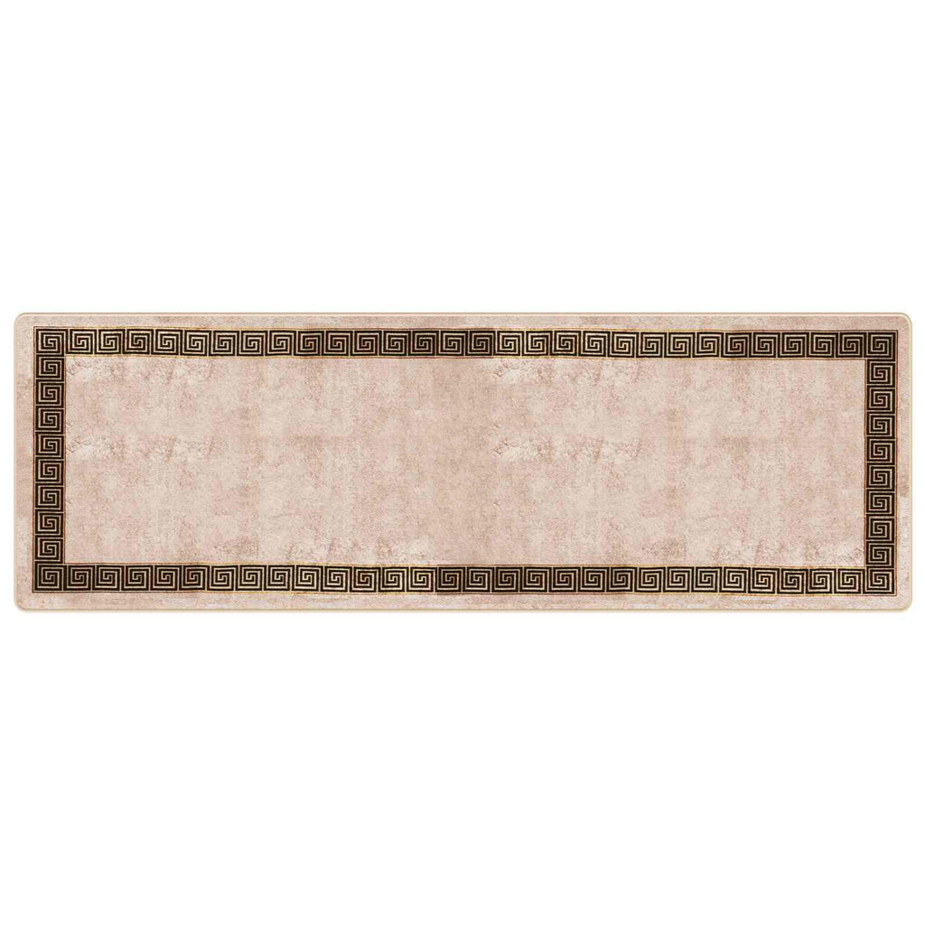 Runner Tappeto MARSA Nero 100 x 300 cm Poliestere e PVC