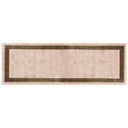 Runner Tappeto MARSA Nero 100 x 300 cm Poliestere e PVC